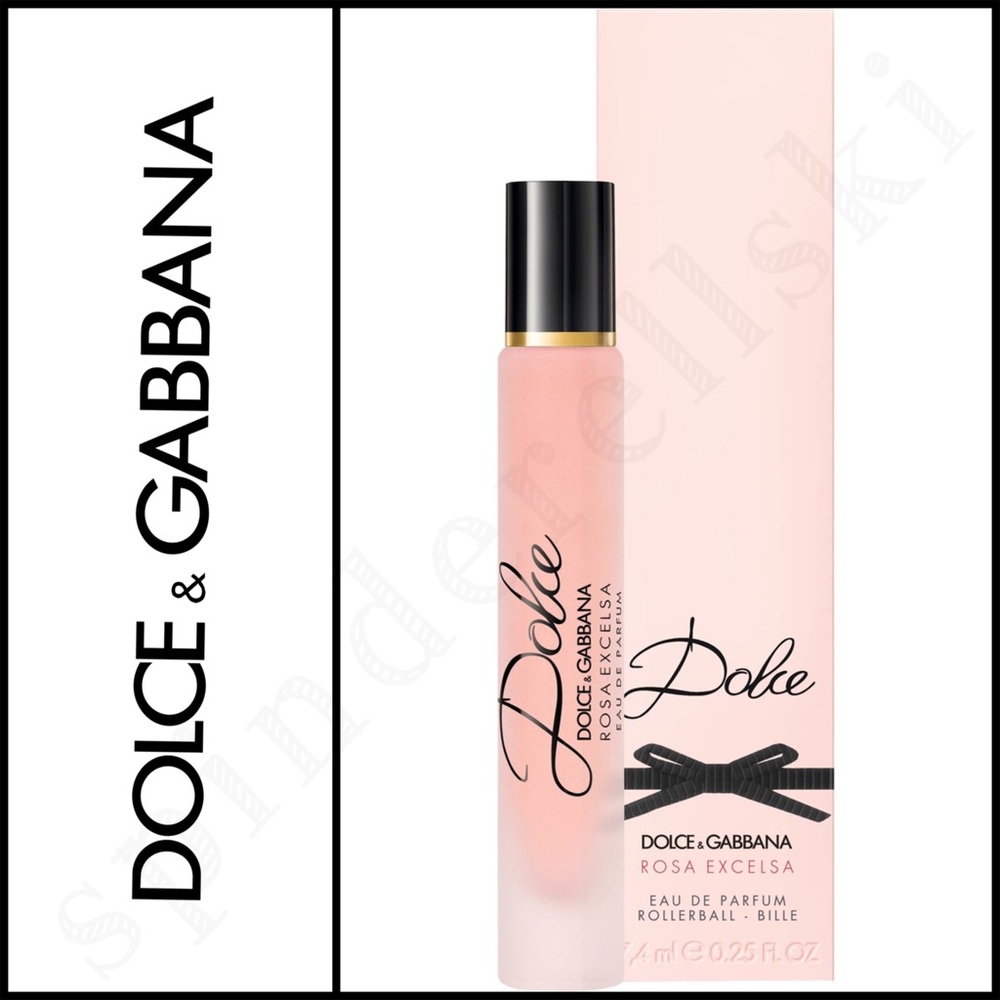 NEW 2x Dolce & Gabbana ROSA EXCELSA For Women Eau De Parfum rollerball, O.25 OZ